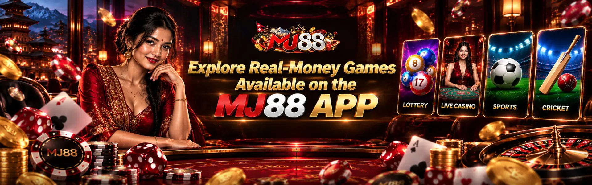 रियल मनी गेमहरू MJ88 एप नेपाल